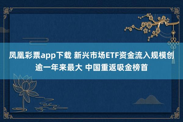 凤凰彩票app下载 新兴市场ETF资金流入规模创逾一年来最大 中国重返吸金榜首
