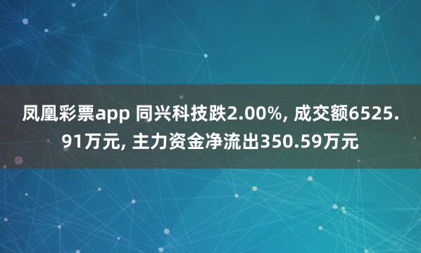 凤凰彩票app 同兴科技跌2.00%， 成交额6525.91万元， 主力资金净流出350.59万元