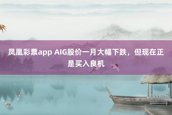 凤凰彩票app AIG股价一月大幅下跌，但现在正是买入良机