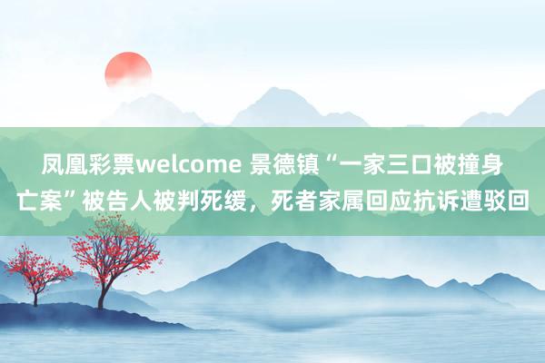 凤凰彩票welcome 景德镇“一家三口被撞身亡案”被告人被判死缓，死者家属回应抗诉遭驳回